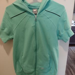 Nike Mint Green Short Sleeve Jacket Size L